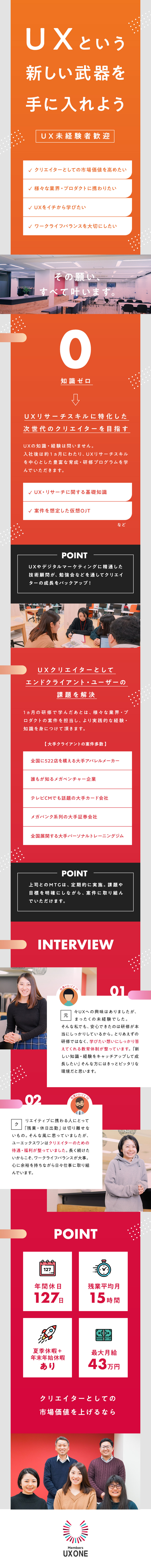 株式会社メンバーズ メンバーズユーエックスワンカンパニー Uxクリエイター Ux未経験から挑戦可 土日祝休み のpick Up 転職ならdoda デューダ