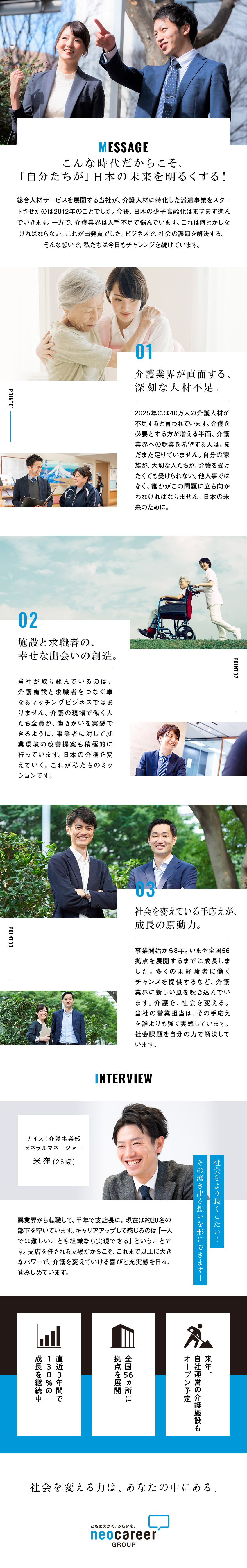 株式会社ネオキャリア 介護業界に特化した人材派遣営業 年休128日 月給28万円 勤務地 新宿区 豊島区 千葉市中央区 ほかのpick Up 転職ならdoda デューダ