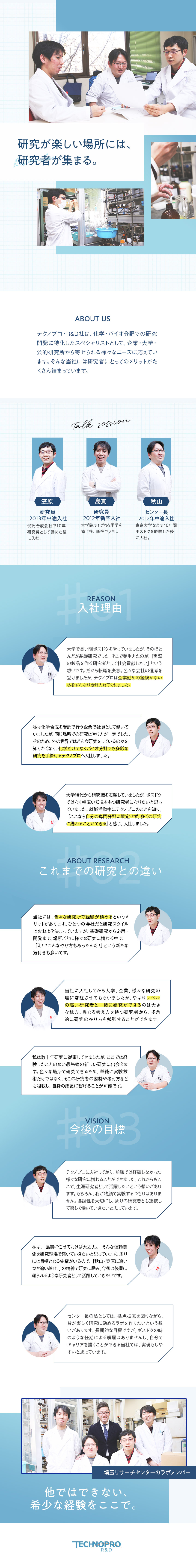 株式会社テクノプロ テクノプロ R D 社 研究開発 化学 バイオ 最先端の研究多数 無期雇用 全国募集のpick Up 転職 ならdoda デューダ