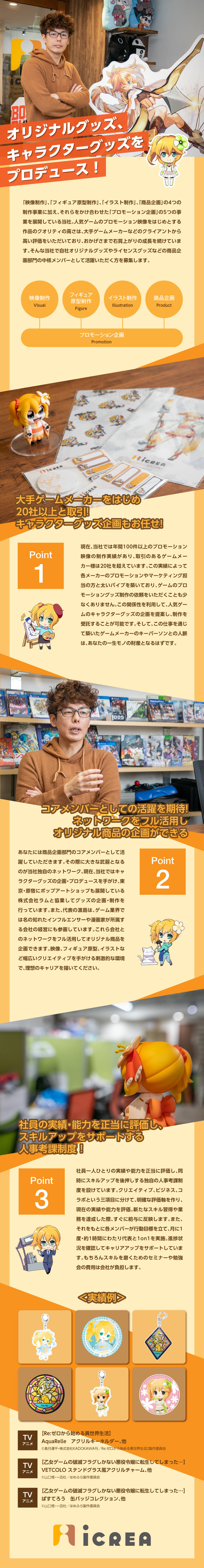 株式会社イクリエ 商品企画 自社グッズやゲームのキャラクターグッズを企画 勤務地 台東区のpick Up 転職ならdoda デューダ