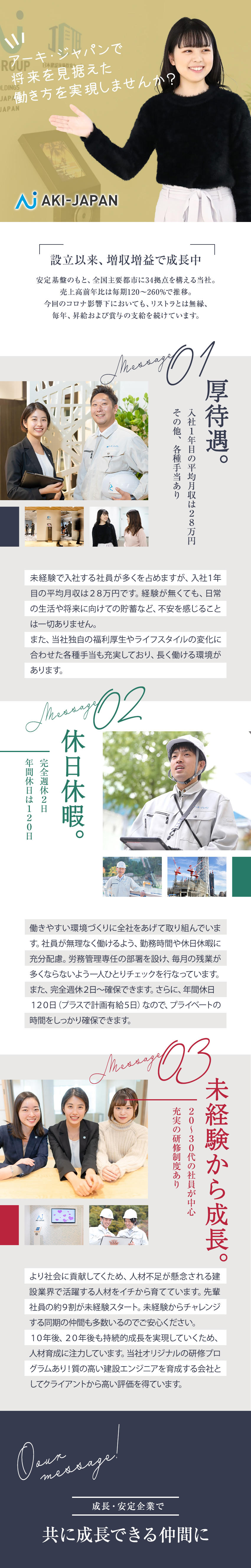 株式会社アーキ ジャパン アシスタントスタッフ 1年目平均月収28万円 完全週休2日 勤務地 新宿区 大阪市中央区のpick Up 転職ならdoda デューダ