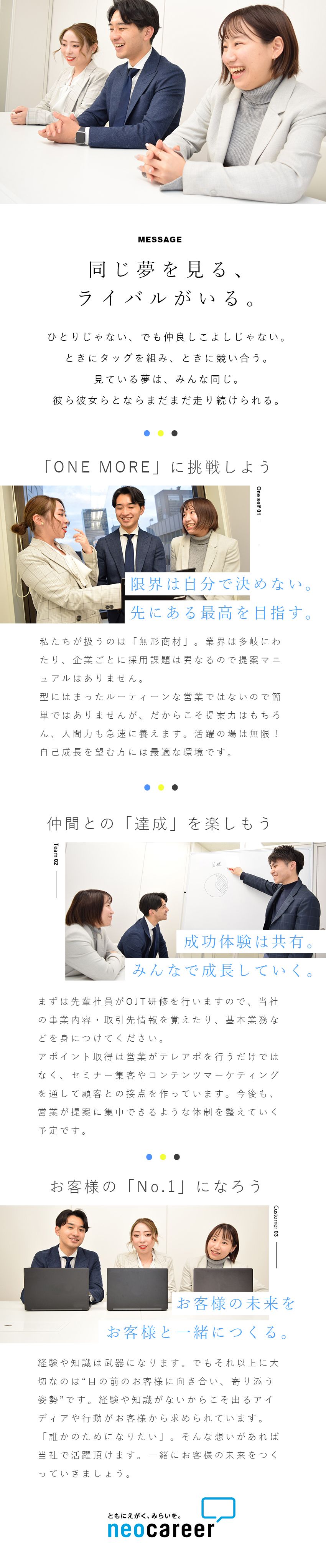 株式会社ネオキャリア 採用コンサルティング営業 未経験歓迎 20代活躍中 成長企業のpick Up 転職ならdoda デューダ