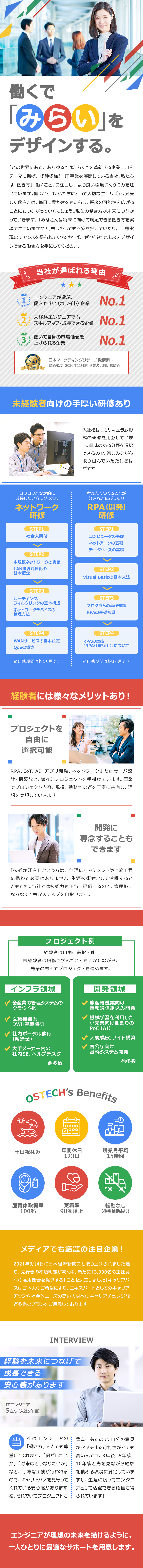 株式会社アウトソーシングテクノロジー Ss事業本部 Rpa Ai インフラなど最新技術あり 生涯エンジニア 勤務地 千代田区 札幌市中央区 仙台市青葉区 ほかのpick Up 転職ならdoda デューダ
