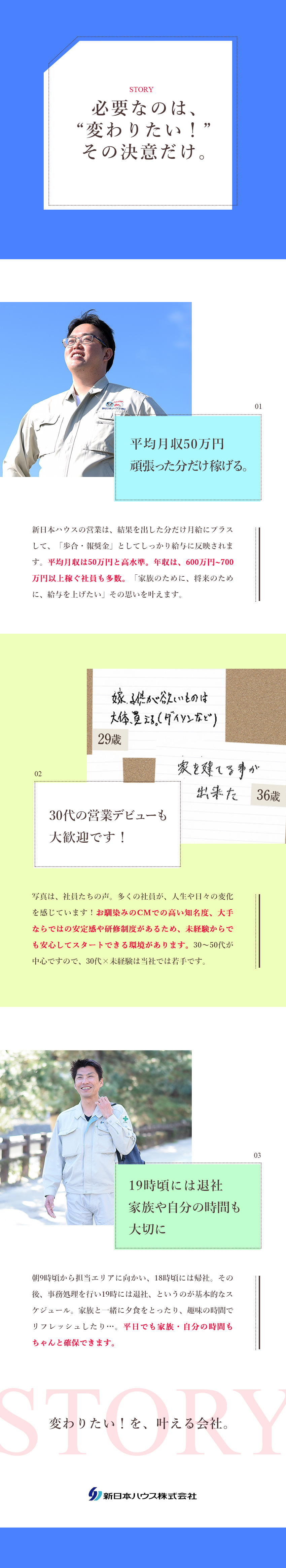 新日本ハウス株式会社 リフォーム営業 月収50万円可 転勤なし 研修あり 勤務地 新宿区 大田区 墨田区 ほかのpick Up 転職ならdoda デューダ