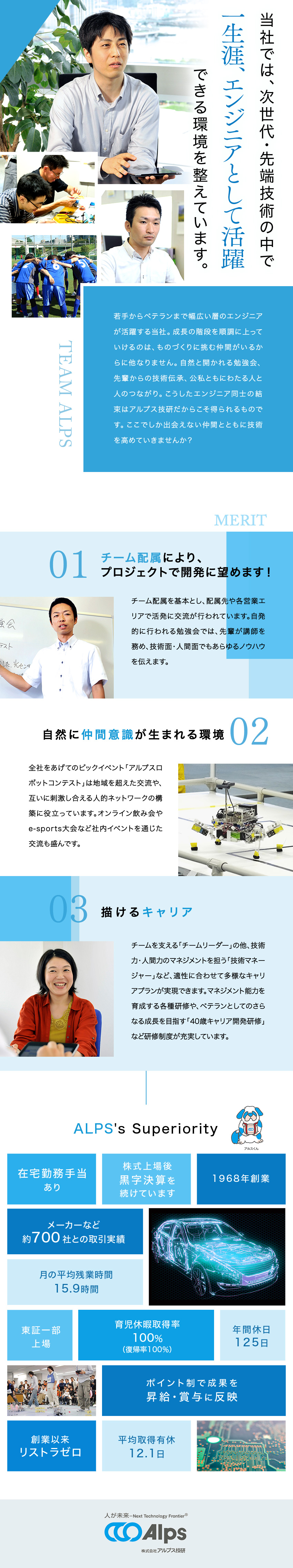 株式会社アルプス技研 機械設計 電気 電子回路設計 ソフト開発 化学エンジニアのpick Up 転職ならdoda デューダ