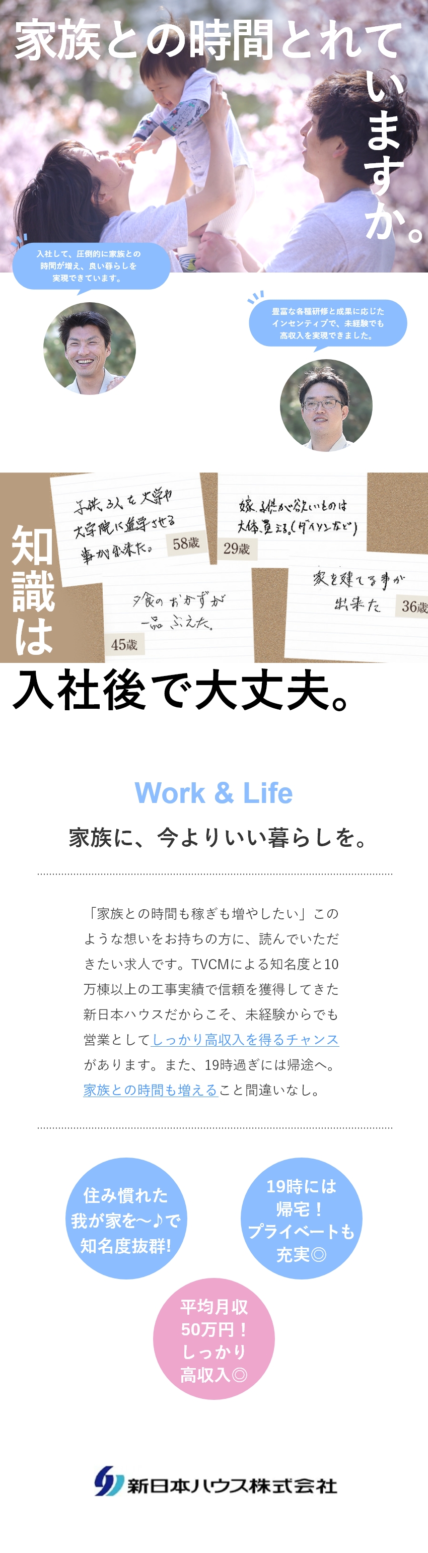新日本ハウス株式会社 リフォーム営業 月収50万円可 研修有 未経験入社多 転勤無 勤務地 新宿区 大田区 墨田区 ほかのpick Up 転職ならdoda デューダ