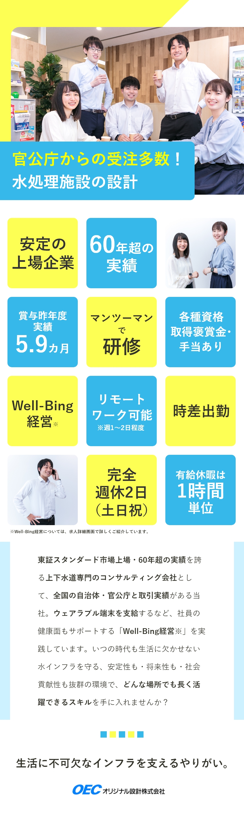 オリジナル設計株式会社 水処理施設の技術系総合職 建築設計 機械設計 60年の実績 勤務地 渋谷区 大阪市中央区のpick Up 転職ならdoda デューダ