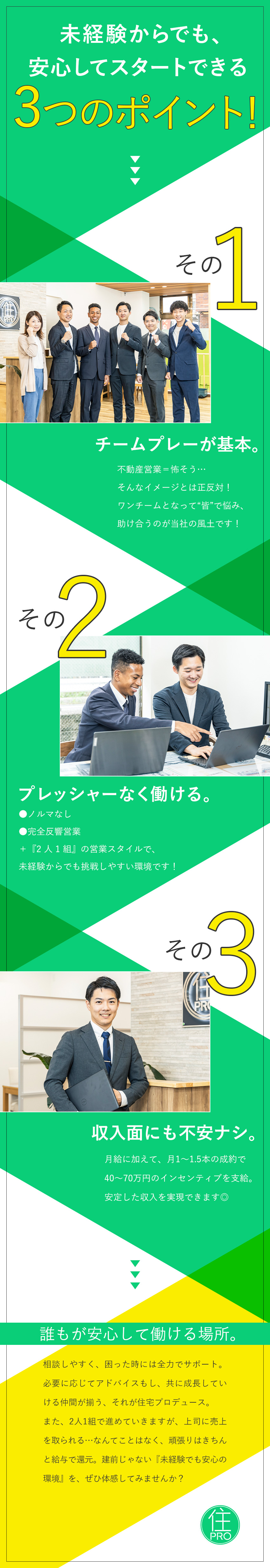 株式会社住宅プロデュース 不動産売買営業／未経験でも年収600万円以上／年休120日