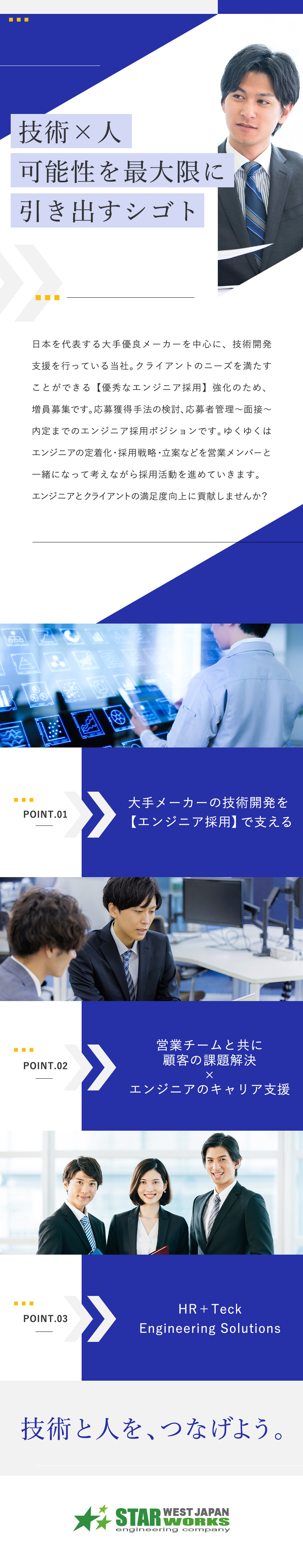 西日本スターワークス株式会社 人事採用担当／未経験OK／月給33万円～／完休2日（土日祝）