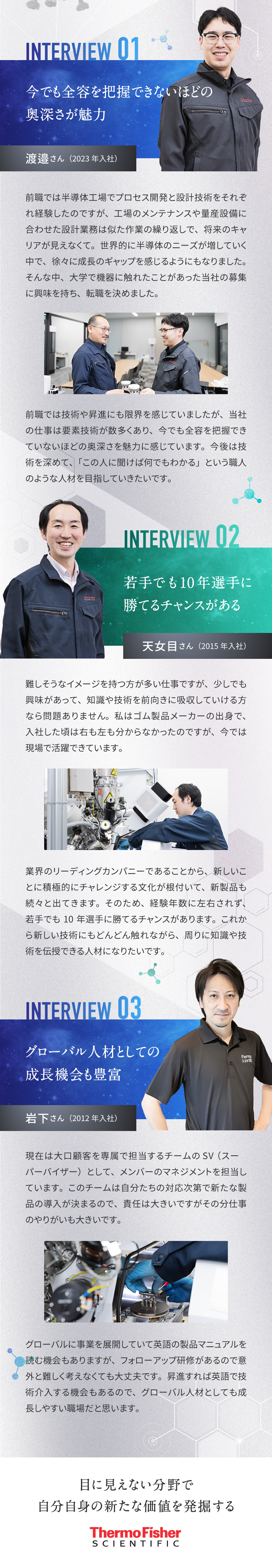 世界トップクラスの技術・製品を通じて社会に貢献／お客様は研究機関や大手メーカーの開発部門など／完全週休2日制／年休122日以上／残業少／夜勤なし／日本エフイー・アイ株式会社(サーモフィッシャーサイエンティフィック ジャパングループ)