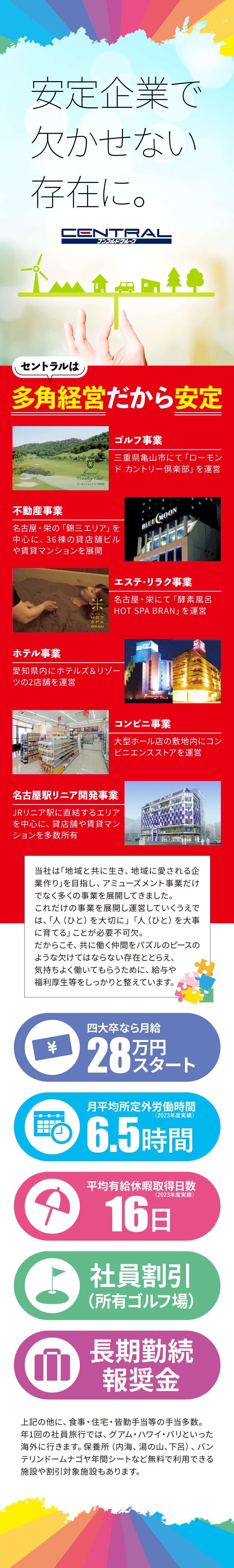 株式会社セントラル パチンコ店スタッフ（幹部候補）／意欲重視／高給与／未経験歓迎