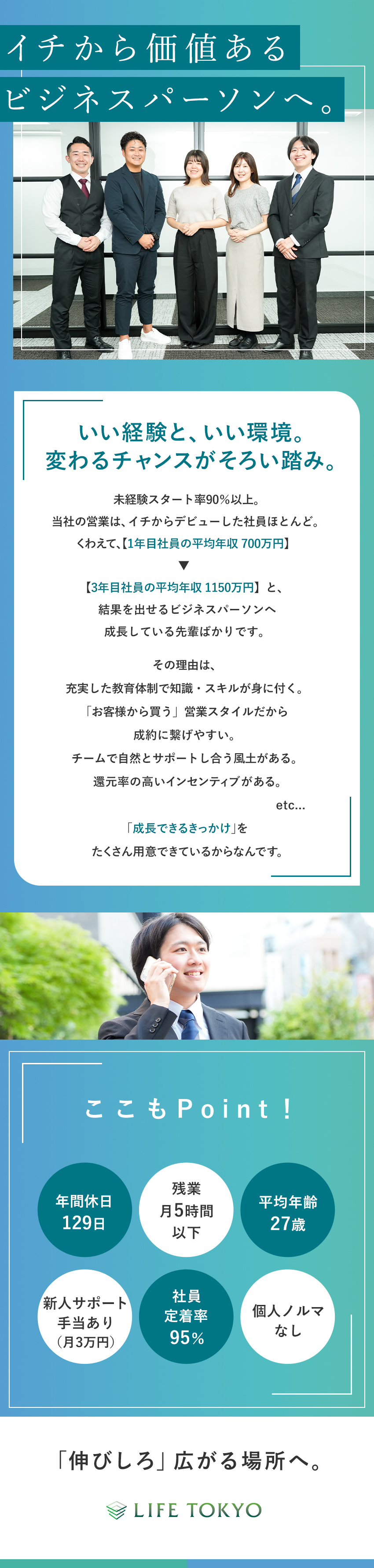 株式会社ライフ東京 不動産営業／未経験歓迎／社員の半数が年収1000万円以上