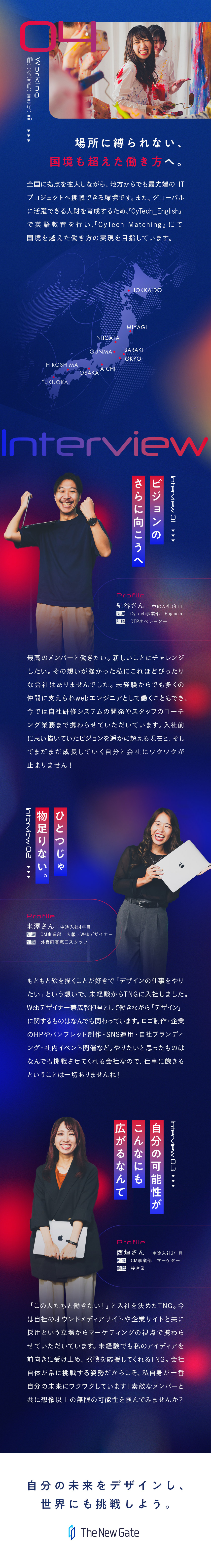 【売上300％増】全国10拠点＆今後は海外拠点も！／【成長保証】平均10カ月の研修で充実サポート！／【グローバル人財へ】英語を学べる新プログラムも提供／株式会社ＴｈｅＮｅｗＧａｔｅ