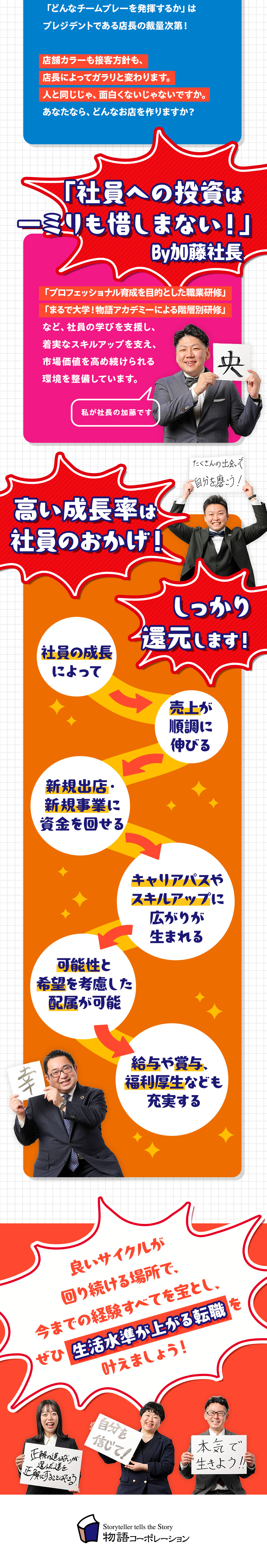 17期連続黒字経営／焼肉ジャンル3年連続No.1／7連休×2回／年休118日／店長平均年収639万円／年間50店舗OPEN！人事、育成、開発などに挑戦◎／株式会社物語コーポレーション(焼肉きんぐ・丸源ラーメン・寿司・しゃぶしゃぶ ゆず庵・お好み焼本舗など）【プライム市場】