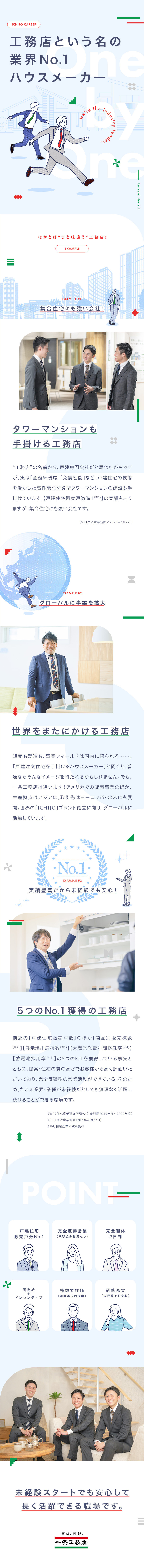 【業界トップ】実績があるから未経験でもはじめやすい／【反響型営業】入社3年目：年収例1,043万円／【好環境】完全週休2日／年休120日以上／制度充実／株式会社一条工務店