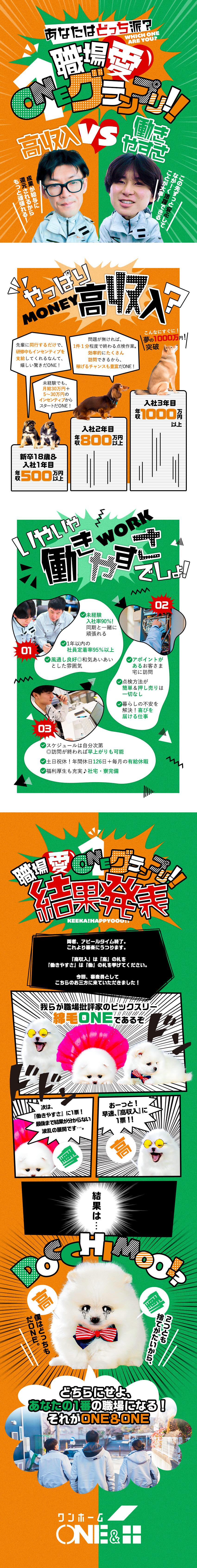 未経験歓迎】職人、サービス業から転職した社員も！／株式会社ONE＆ONE／勤務地：八王子市、新宿区、横浜市西区 ほかのPick up!情報 －  転職ならdoda（デューダ）