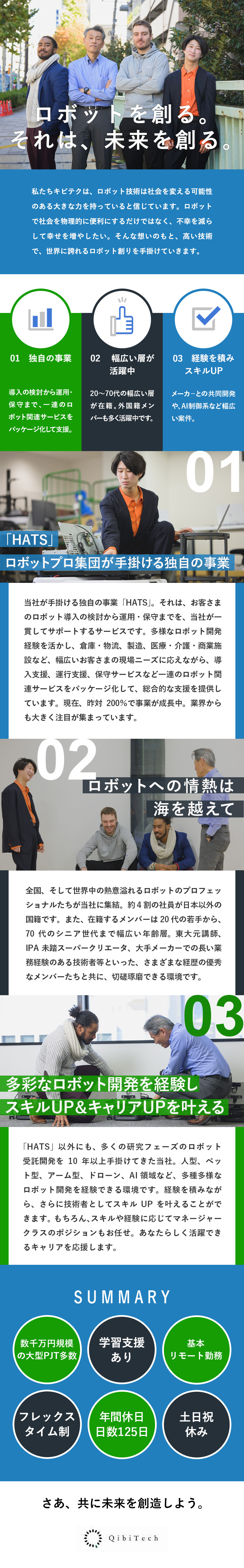 【成長性】昨対比売上200％／開発実績200件以上／【強み】注目が集まる独自事業『HATS』を手掛ける／【組織】20～70代活躍中／外国籍メンバーも多数／株式会社キビテク