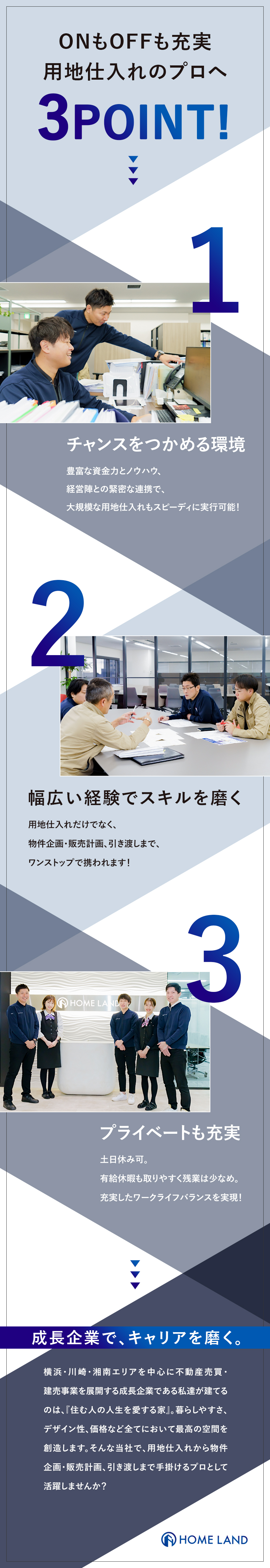 【安定基盤】建売分譲事業で業績拡大中の成長企業／【高待遇】月給35万円以上／各種手当・インセンあり／【働きやすさ】残業月20h以下／有休取得80％以上／株式会社ホームランド