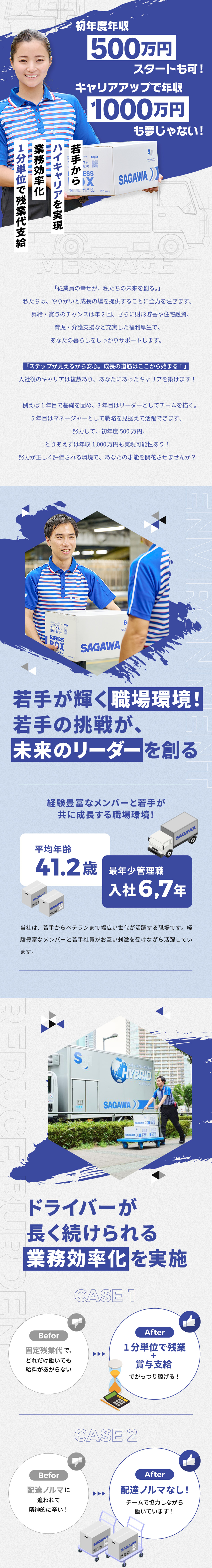 【未経験歓迎】未経験からプライム上場企業グループへ／【努力を評価】年2回、給与・ボーナスUPのチャンス／【目指せる上位職】様々なキャリアパスを描けます！／佐川急便株式会社(SGホールディングスグループ)