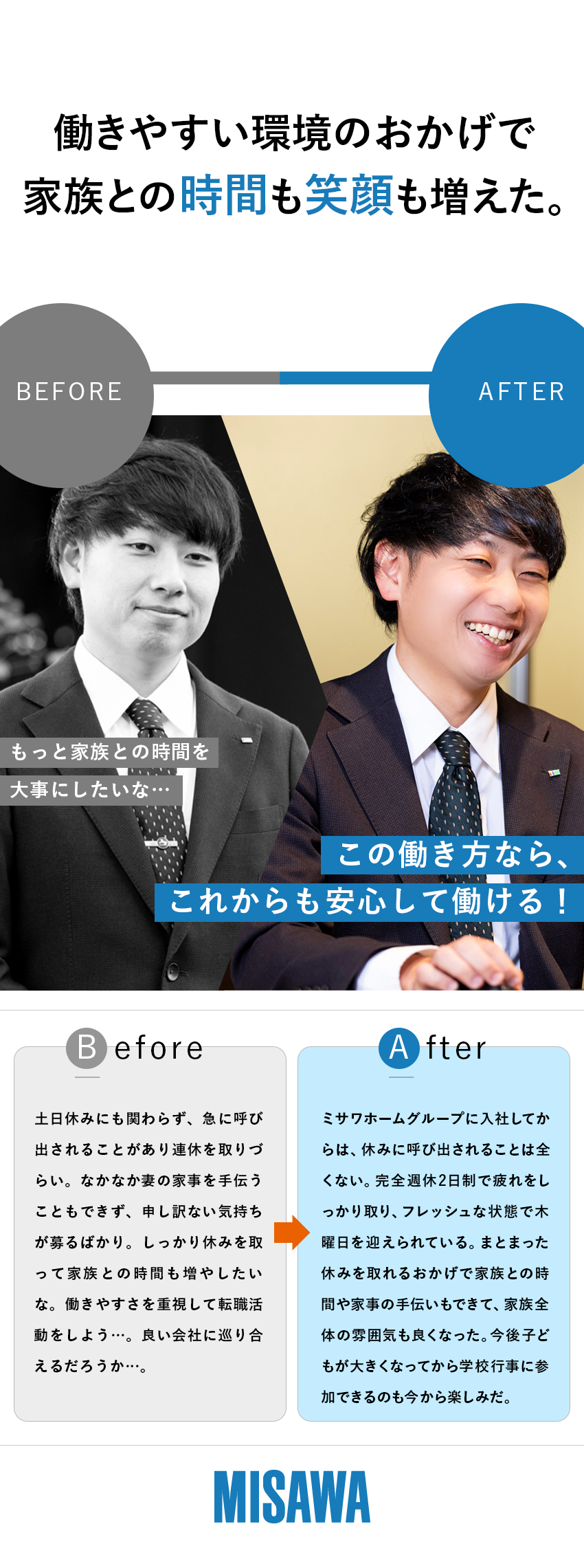 職種業界未経験OK・幅広い年代が活躍中！／完全週休2日制／フレックス制導入企業あり／転勤なし／大手ハウスメーカー・ミサワホームグループで安定／【ミサワホームグループ合同募集】東北ミサワホーム株式会社・ミサワホーム甲信株式会社・ミサワホーム近畿株式会社・ミサワホーム四国株式会社・ミサワホーム株式会社