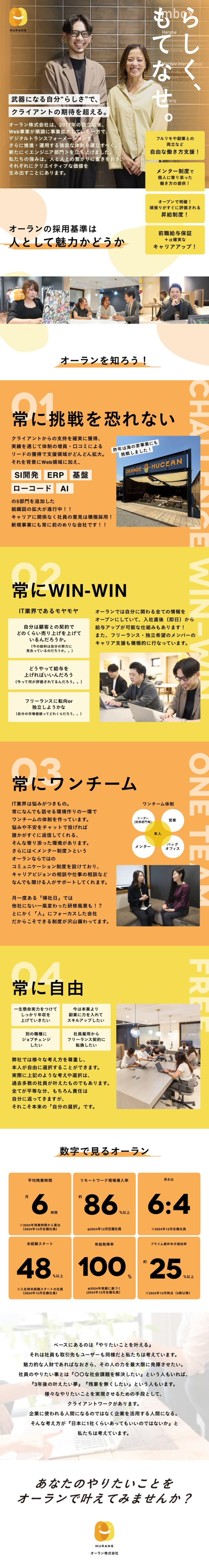 ★売上6000億円企業のECサイト・大企業と直取引／☆月給35万円～経験とスキル次第で給与は”青天井”／☆ユニークな”独自制度”や”面白い”社風を共に創造／オーラン株式会社