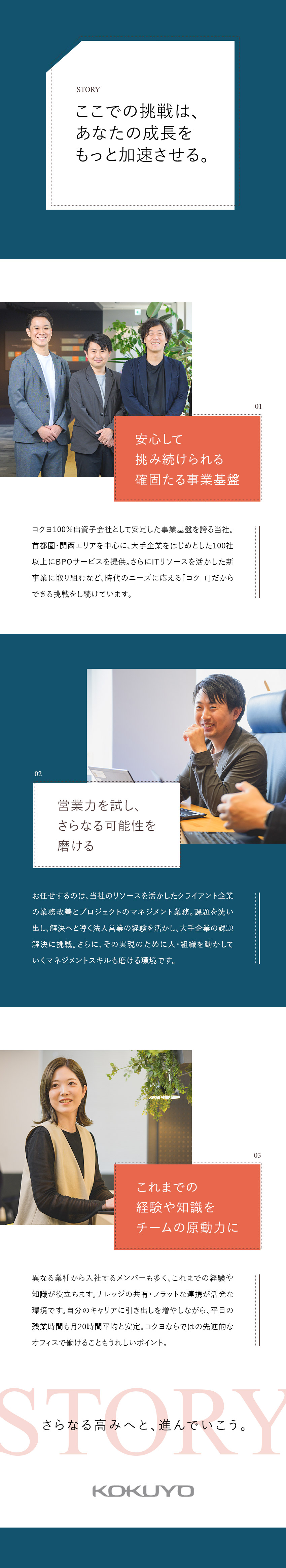 安定性◎！コクヨ100％出資！不況に強いBPO事業／大手企業の業務改善に貢献！法人営業経験も活かせる／年休120日以上！先進的なオフィス環境で業務効率◎／コクヨアンドパートナーズ株式会社(コクヨグループ)