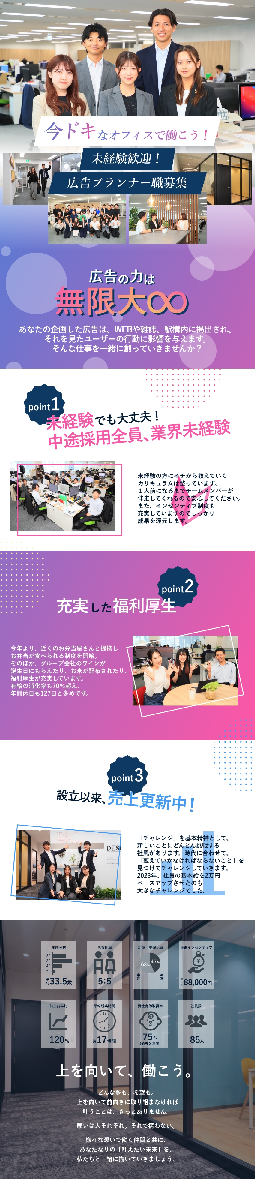 【成長企業】3年連続売上前年対比120％／ホワイト企業！残業月20h／年休128日／ランチ付／20~30代が活躍中！「えるぼし」★★★認定企業／株式会社セントラル・デイリー