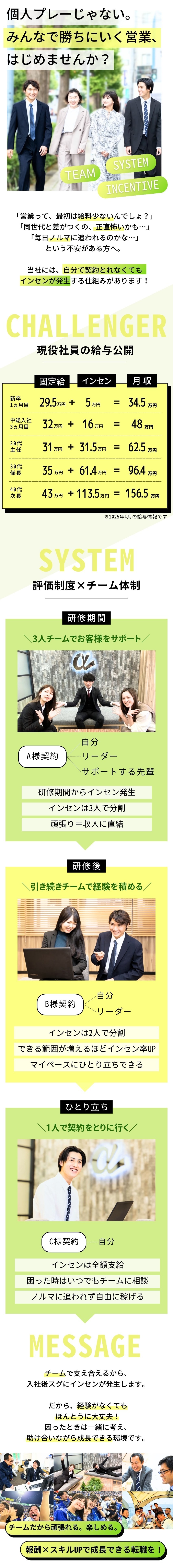 【未経験歓迎】“一人じゃない” 安心の営業スタイル／【稼げる】チーム内の頑張りを収入に即反映！／【安定】設立20年で売上400億円超を誇る成長企業／株式会社アルファコーポレーション　