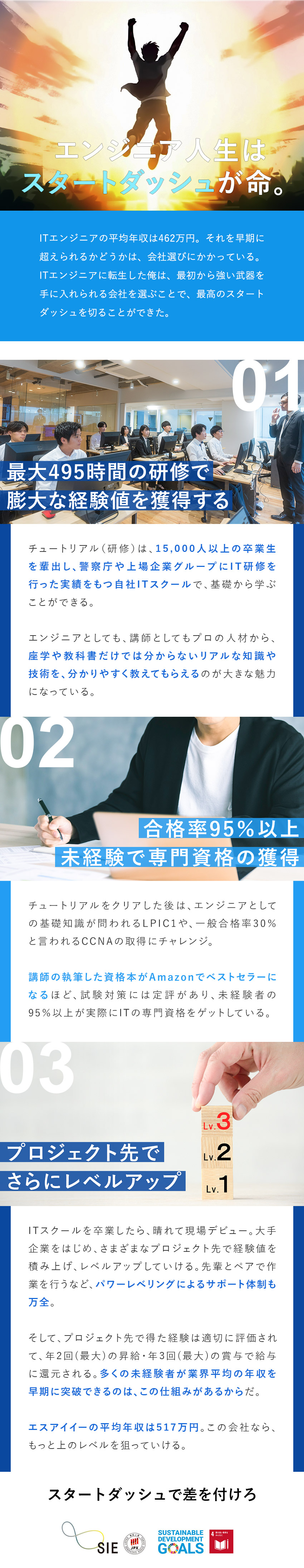 【未経験活躍】9割が未経験入社・定着率93％／【高水準の給与】平均年収517万円～／賞与年3回／【働きやすさ】月残業平均7H／9連休取得可能／株式会社エスアイイー【TOKYO PRO Market上場】