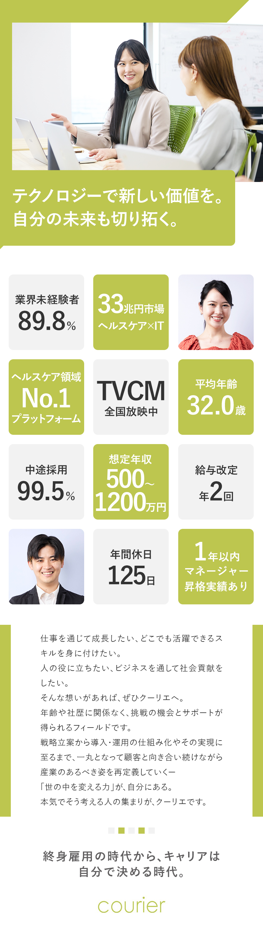 【IT×ヘルスケア】急成長中リーディングカンパニー／【大手クライアント】経営課題に自社データで挑む／【転勤なし】恵比寿ガーデンプレイスの綺麗なオフィス／株式会社クーリエ