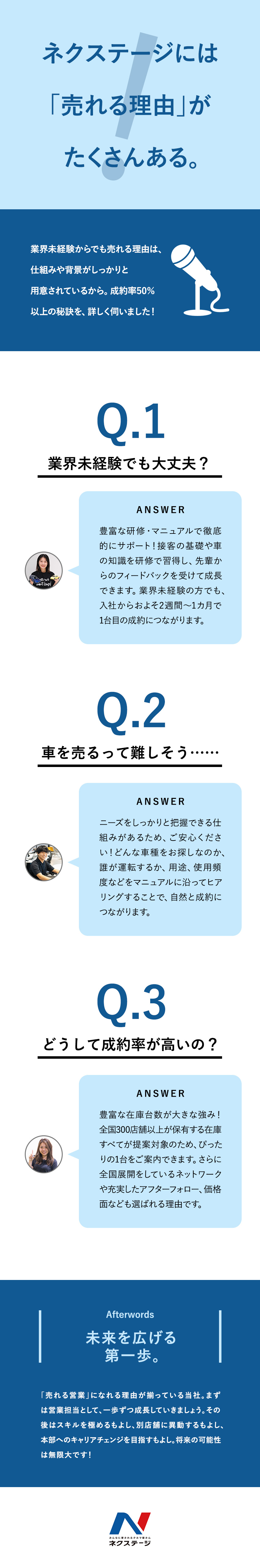 ◆総合職として、将来のキャリアを広げる働き方を実現／◆100％反響営業！個人の成果は年4回の賞与で還元／◆働き方改革推進中！年休実質125日＆残業月17h／株式会社ネクステージ【プライム市場】