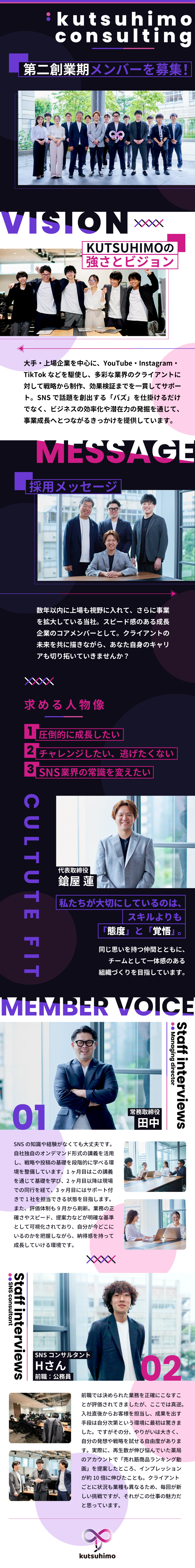 ★未経験歓迎｜SNSの経験不問！研修体制も整備／★活気ある職場｜20代後半の若手が中心に活躍中／★成果還元｜年4回昇給／年2回インセンティブ・賞与／ｋｕｔｓｕｈｉｍｏ　ｃｏｎｓｕｌｔｉｎｇ株式会社