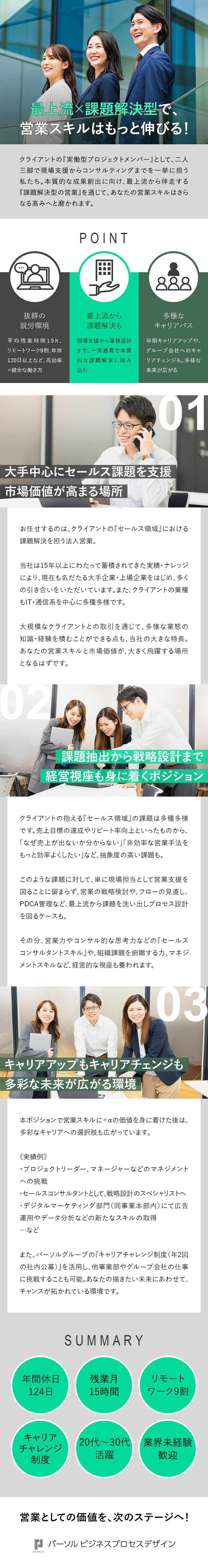 ◆安定性◎人材大手パーソルGにおけるBPO中核企業／◆IT営業のコンサルタントとして、顧客事業を推進／◆土日祝休み／在宅9割／年2回の賞与・昇給・昇格／パーソルビジネスプロセスデザイン株式会社(パーソルグループ)