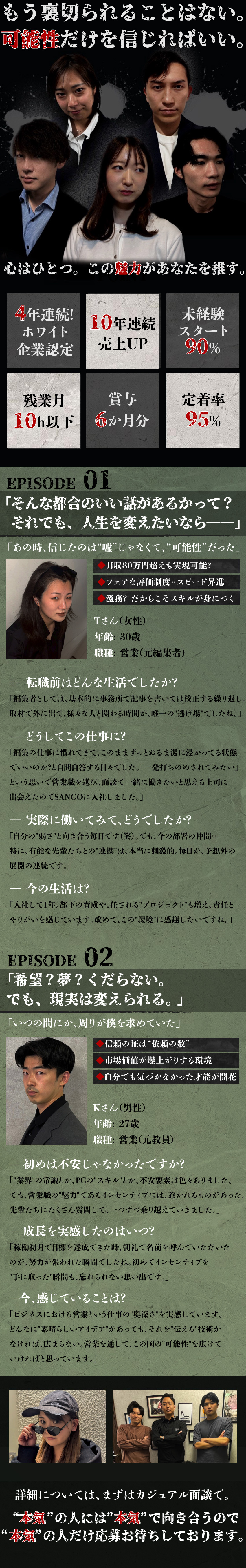 【安定成長】10年連続売上UP！賞与年6ヶ月実績有／【研修充実】トップセールスの最強営業ノウハウを伝授／【定着率95％】4年連続ホワイト企業認定取得中★／ＳＡＮＧＯ株式会社