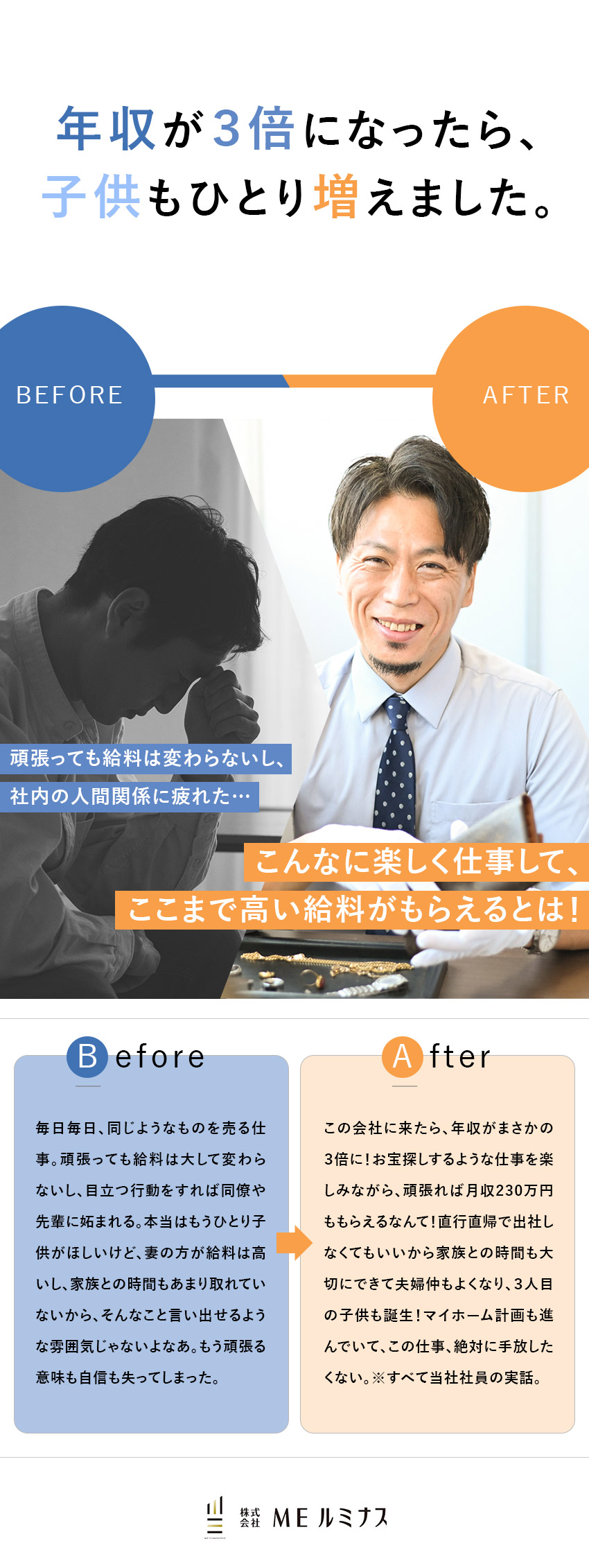 ◆頑張った分だけ給料に還元してほしい方、大歓迎！／◆全国採用！社用車支給◎地元でフルリモート勤務可／◆固定給27万円＋インセンで稼げる＆選べる働き方／株式会社ＭＥルミナス