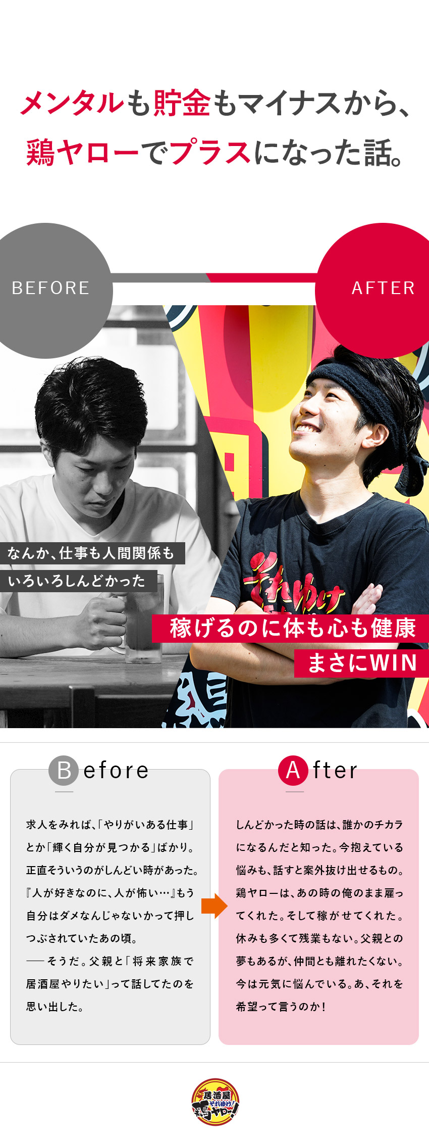 【有休消化率100％】稼いだ分、しっかり休むが鉄則／【チーム力100％】相談＆協力◎一人にはさせません／【稼げる100％】楽しく働いて年収800万円超も可／株式会社鶏ヤロー