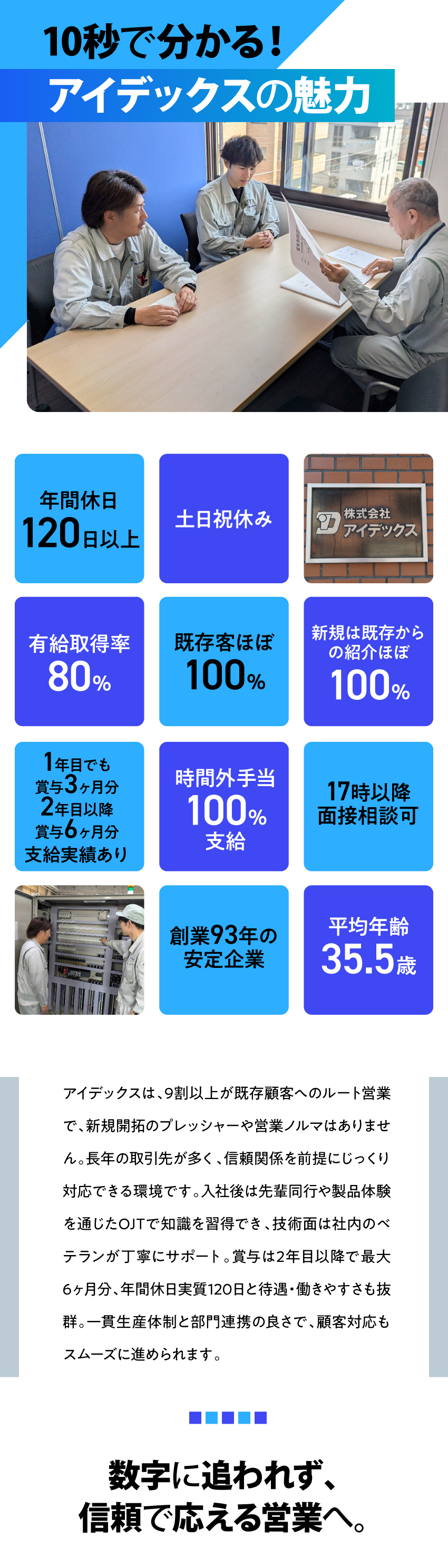 【業界未経験歓迎！OJT研修あり】知識不要で安心／【信頼関係を大切にする営業職】大手企業との取引多数／【成果をしっかり還元！】月給25万円～＋賞与年2回／株式会社アイデックス