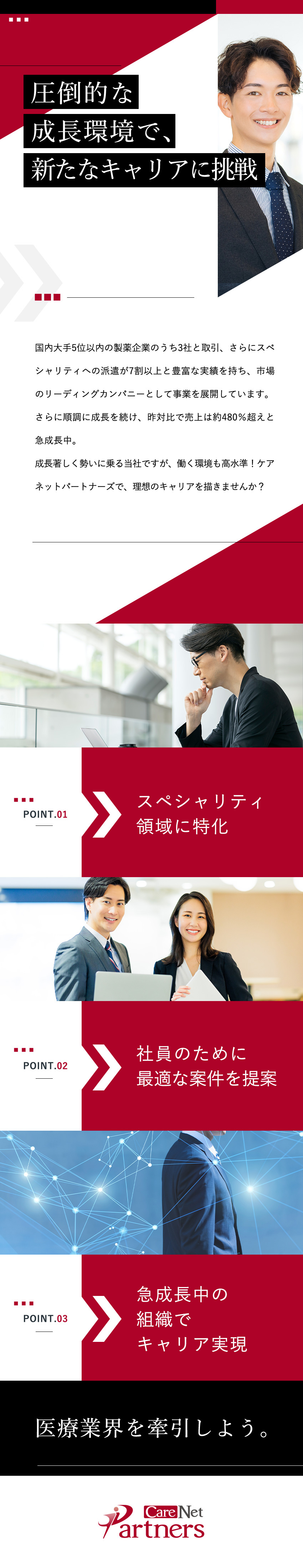 【50代活躍】スペシャリティ案件多／マッチング率◎／【好待遇】月給50万円以上＆インセンティブあり／【働きやすさ】土日祝休み／時短勤務可／年休120日／株式会社ケアネットパートナーズ
