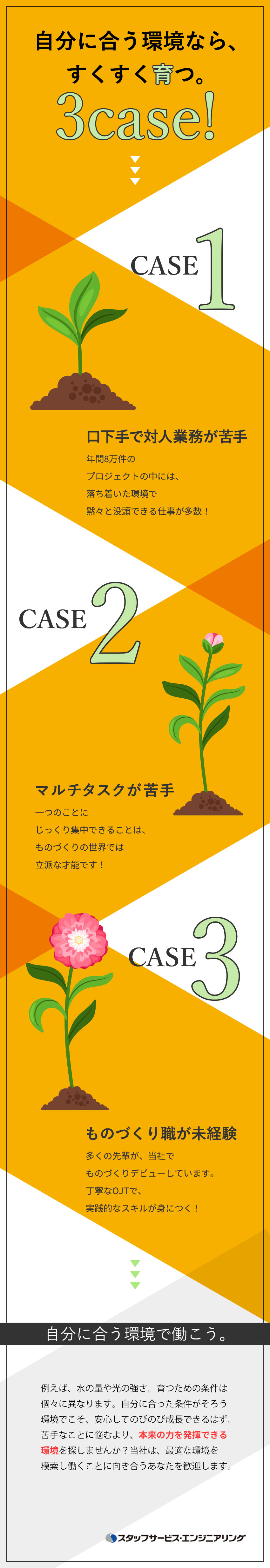 悩みを強みに◎年8万件の中からあなたが活きる環境へ／安定感◎未経験でも大手企業で働くチャンス多数／働きやすい◎有休がとりやすい！平均取得日数年11日／株式会社スタッフサービス　エンジニアリング事業本部