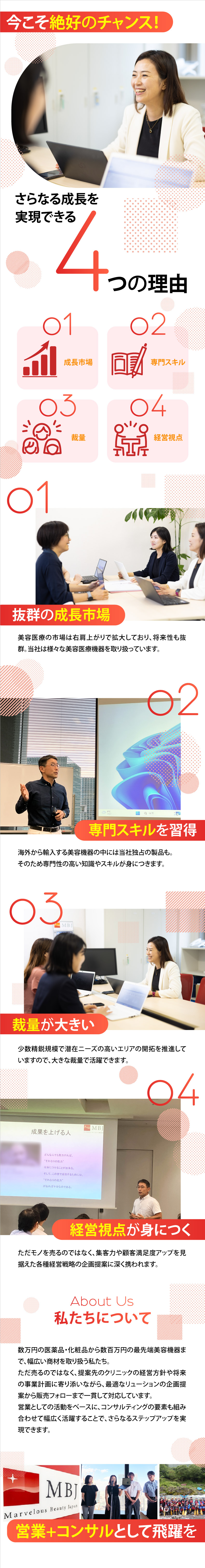 【注目度◎】海外メーカーの美容医療機器などをご提案／【業務拡大】東京、名古屋、大阪、広島、福岡積極採用／【やりがい十分】既存クリニック中心の提案型営業／マーベラスビューティージャパン株式会社