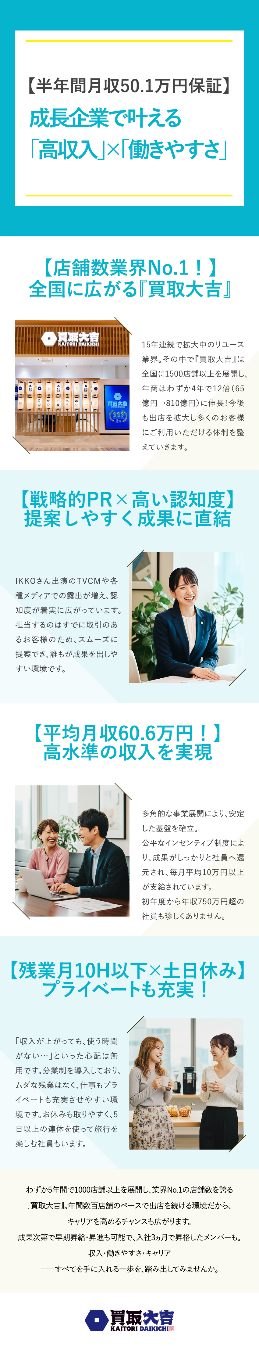 【成長】直近4年で年商12倍／業界No.1の店舗数／【高収入】月収50.1万円～＋インセンティブ／【多彩なキャリア】得意を活かし、自分らしく働く／株式会社エンパワー