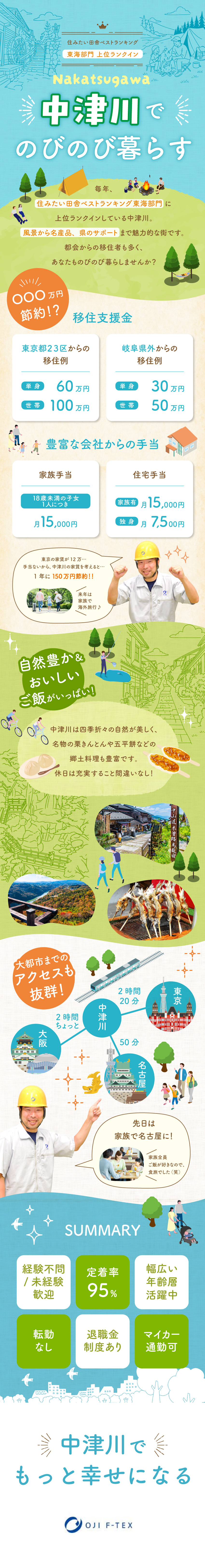 【未経験歓迎】チームでの作業／マニュアル完備で安心／【福利厚生】住宅・家族手当／交通費支給有／転勤無／【U・Iターン歓迎】移住支援金最大100万円支給／王子エフテックス株式会社　中津工場(王子ホールディングスグループ)