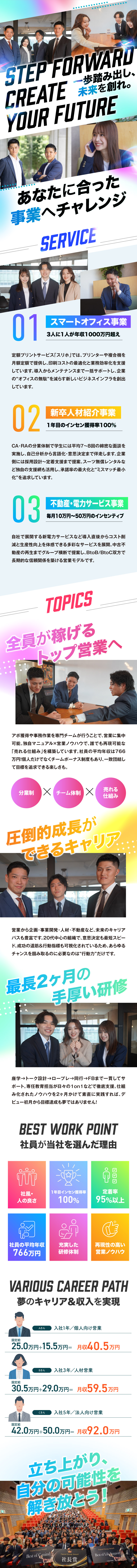 【急成長×安定】創業以来増収×安定の経営基盤！／【高収入】早期年収UP◎社員の平均年収766万円！／【未経験歓迎】手厚い研修で”売れる仕組み”を伝授／株式会社Ｃ－ｍｉｎｄ