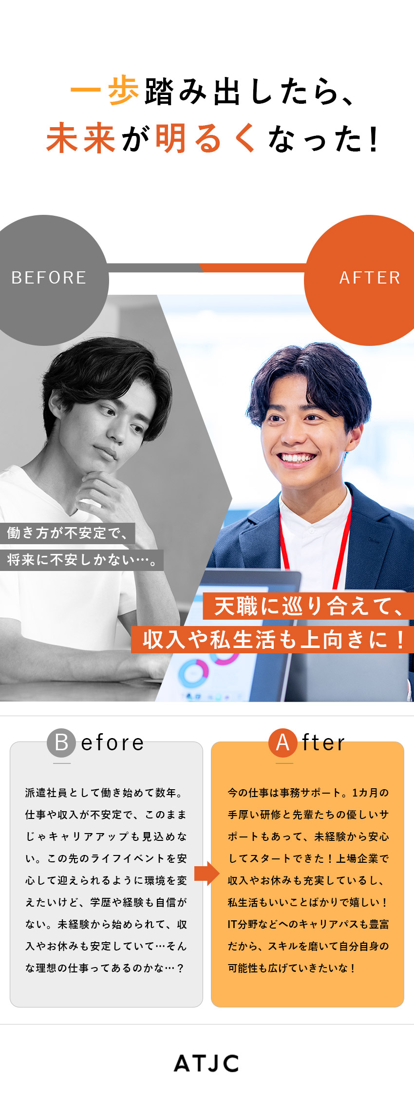 【未経験歓迎！】研修1カ月＆手厚いサポートで成長／【手に職をつける！】事務+αの専門スキルが身につく／【働きやすい！】年休124日／完休2日／残業12h／株式会社ATJC【グロース市場】(ナレルグループ)