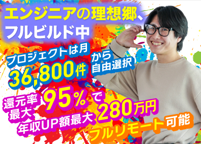 キャンバスエッジ株式会社 インフラエンジニア／リモート9割／年休131日／サポート充実