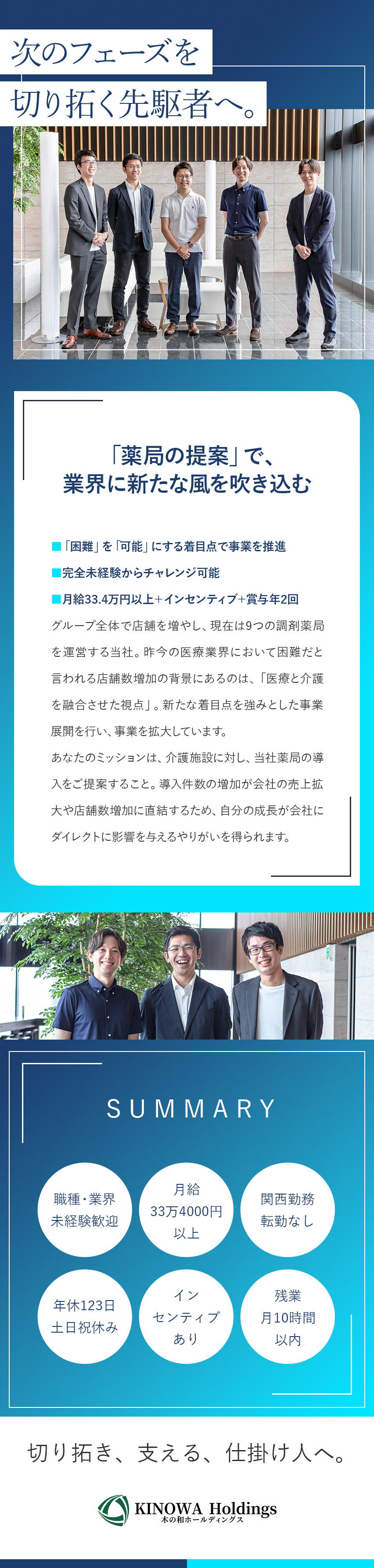 【未経験OK】人との関わりを重視できる方を歓迎！／【やりがい】あなたの活躍が会社の成長につながる／【働きやすさ】年休123日／残業月10h以内！／株式会社ＬＤＰ(木の和ホールディングスグループ)
