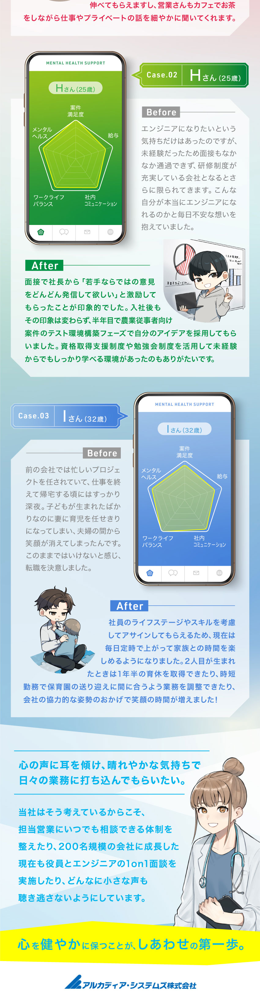 ★資格取得支援・勉強会など未経験デビューをサポート／★1年半の育休取得実績有／残業ほぼなし／リモート可／★役員との1on1面談で細やかな相談が可能／アルカディア・システムズ株式会社