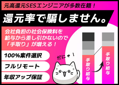 株式会社グラディート ITエンジニア／還元率で騙さない／フルリモ／100%案件選択