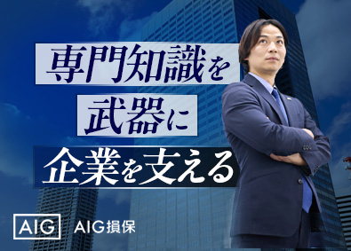 AIG損害保険株式会社 法人向けリスクコンサルセールス／年休125日／転勤なし
