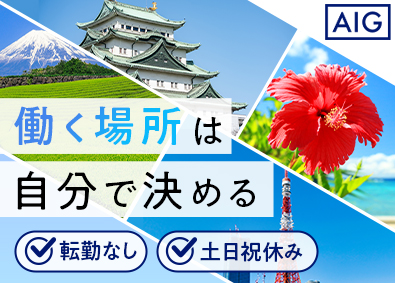 AIG損害保険株式会社 リスクコンサルセールス／転勤なし／U・Iターン歓迎／土日祝休
